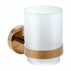 HOPA - Držiak kefiek, sklo - Farba - Ružové zlato lesklá (KDBE158110012)