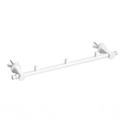 HOPA - Držiak uterákov na vykurovacie teleso s vešiačikmi. 355 × 40 × 90 mm - Farba - Biela (KDBE134504225)