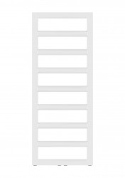 HOPA - Kúpeľňový radiátor GLASGOW biela farba - Farba - Biela, Rozmer radiátora - 600 × 1700 mm, výkon 803 W, Typ pripojenia - Stredové 50 mm (RADGLA601735SP)