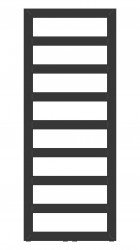 HOPA - Kúpeľňový radiátor GLASGOW čierna farba - Farba radiátora - Čierna, Rozmer radiátora - 600 × 1700 mm, výkon 803 W, Typ pripojenia - Stredové 50 mm (RADGLA601731SP)