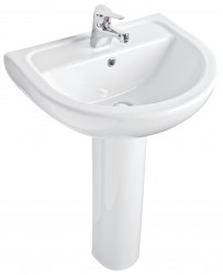 HOPA - Nástenné umývadlo COMPACT 55 - Polostĺp k umývadlu - Bez, Stĺp k umývadlu - Bez stĺpu (OLKGKO04LVB01)