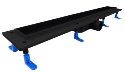 HOPA - Odtokový žľab STANDARDline BLACK - Rozmer A - 50 cm, Variant roštu - Klasszik (OLPZLABST49BK)