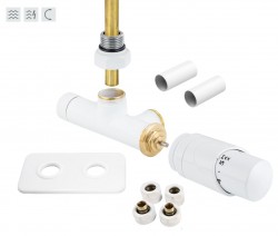 HOPA - ONE-SADA, univerzálny jednobodový ventil s mosadznou rozetou - Farba - Biela (RDONESADAMRW)