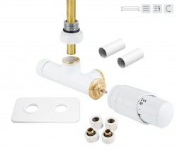 HOPA - ONE-SADA, univerzálny jednobodový ventil s mosadznou rozetou - Farba - Biela (RDONESADAMRW)