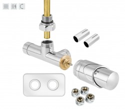 HOPA - ONE-SADA, univerzálny jednobodový ventil s mosadznou rozetou - Farba - Chróm (RDONESADAMRC)