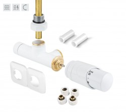 HOPA - ONE-SADA, univerzálny jednobodový ventil s plastovou rozetou - Farba - Biela (RDONESADAPRW)