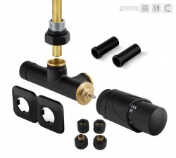 HOPA - ONE-SADA, univerzálny jednobodový ventil s plastovou rozetou - Farba - Čierna (RDONESADAPRB)