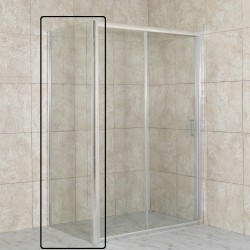 HOPA - Pevná stena RUTIS - FARBA rámu - Hliník leštený, Rozmer A - 80, Smer zatvárania - Univerzálny Ľavé / Pravé, Výplň - Číre bezpečnostné sklo - 6 mm (OLBFIXGLA80CC)