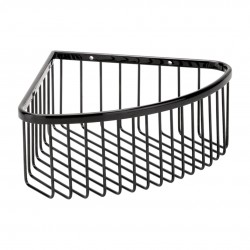 HOPA - Polička do sprchy rohová, 265×90×205 mm - Farba - Hematit (KDBE159208312)