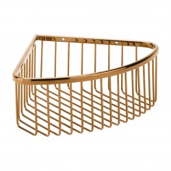 HOPA - Polička do sprchy rohová, 265×90×205 mm - Farba - Ružové zlato lesklá (KDBE158208312)