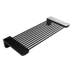 HOPA - Polička kovová, 270×40×110 mm - Farba - Čierna (KDBE146102270)