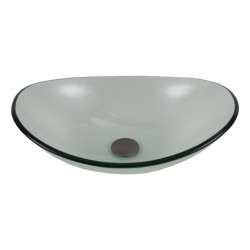 HOPA - Sklenené umývadlo na dosku DEVENTER 55×37×16 cm (OLKLTG108)