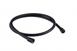 HOPA - Sprchová hadica PVC čierna / biela - Farebnica - Čierna matná C31 / zrkadlo L5 čierne sklo (OLBA600064B)