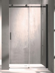 HOPA - Sprchové dvere Belvere BLACK - Farba rámu zásteny - Hliník čierny, Rozmer A - 100, Smer zatváranie - Univerzálny Ľavé / Pravé, Výplň - Číre bezpečnostné sklo - 8 mm (BCBELV10BC)