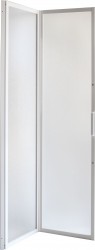 HOPA - Sprchové dvere DIANA - Farba rámu zásteny - Hliník biely, Rozmer A - 100 cm, Smer zatváranie - Univerzálny Ľavé / Pravé, Výplň - Polystyrol 2,2 mm (acrilico), Výška - 185 cm (OLBSZ100)