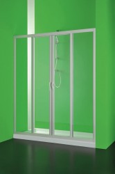 HOPA - Sprchové dvere MAESTRO CENTRALE - Farba rámu zásteny - Plast biely, Rozmer A - 120, Smer zatváranie - Univerzálny Ľavé / Pravé, Výplň - Polystyrol 2,2 mm (acrilico), Výška - 185 (BSMAC12P)