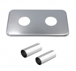 HOPA - Stredový ventil, krycia rozeta a krycie trubičky - Farba - Chróm (RDROZTRSTC)