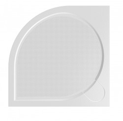 HOPA - Štvrťkruhová mramorová sprchová vanička Laka R550 - Rozmer A - 90, Rozmer B - 90 (VANKCCTVRT90)