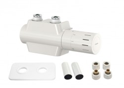 HOPA - UNI-SADA, univerzálny stredový ventil s mosadznou rozetou - Farba - Biela (RDUNISADARMW)