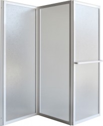 HOPA - Vaňová zástena KARINA - Farba rámu zásteny - Hliník biely, Rozmer A - 145 cm, Smer zatváranie - Univerzálny Ľavé / Pravé, Výplň - Polystyrol 2,2 mm (acrilico) (OLBVZ5)