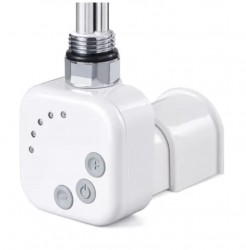 HOPA - Vykurovacia tyč BURG s termostatom - Farba vykurovacej tyče - Biela, Typ pripojenia - Podomietkové, Výkon vykurovacej tyče - 300 W (RDOHT130006)