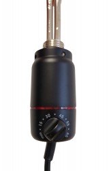 HOPA - Vykurovacia tyč PATRONA s termostatom - Farba vykurovacej tyče - Čierna matná, Výkon vykurovacej tyče - 300 W (RADPST320)