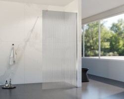 HOPA - Walk-in sprchovací kút LAGOS CHROM NEW 200 - Farba rámu - Chróm / Leštený hliník (ALU), Rozmer A - 100, Rozmer C - 200, Výplň - Vrúbkované bezpečnostné sklo - 8 mm (BCLAGO10CPN2)