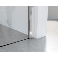 HOPA - Walk-in sprchovací kút LAGOS CHROM NEW 200 - Farba rámu - Chróm / Leštený hliník (ALU), Rozmer A - 115, Rozmer C - 200, Výplň - Matné bezpečnostné sklo - 8 mm (BCLAGO115CFN2)