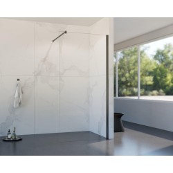 HOPA - Walk-in sprchovací kút LAGOS GRAFIT NEW 200 - Farba rámu - Grafit, Rozmer A - 100, Rozmer C - 200, Výplň - Číre bezpečnostné sklo - 8 mm (BCLAGO10GCN2)
