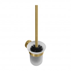 HOPA - WC štetka, miska sklo, 95×360×140 mm - Farba - 22 - zlatá brúsená mat (KDBE160113017)