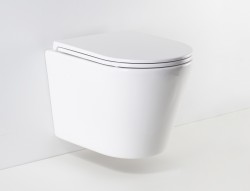 HOPA - Závesné WC OVALE BASSO RIMLESS sa SLIM sedadlom Soft-close (OLKLT053ER)