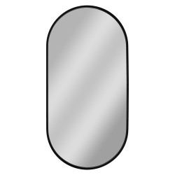 HOPA - Zrkadlo bez osvetlenia BRANDIS BLACK - Rozmer A - 40 cm, Rozmer C - 80 cm (OLNZBRA4080B)