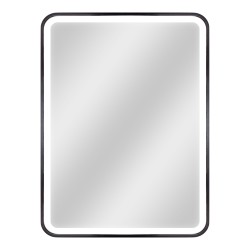 HOPA - Zrkadlo s LED osvetlením BORKEN BLACK (OLNZBOR6080B)