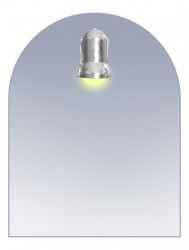 HOPA - Zrkadlo s osvetlením Ormes - Rozmery zrkadiel - 50 × 65 cm (OLNZORM)