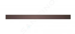 I-Drain - DZIGNSTONE Designový rošt na vaničky Solid Linear, dĺžka 70 cm, čokoládová (DP.GS.C.0695)
