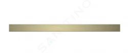 I-Drain - DZIGNSTONE Designový rošt na vaničky Solid Linear, dĺžka 70 cm, svetlá zlatá (DP.GS.WG.0695)
