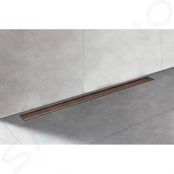 I-Drain - Plano Nerezový sprchový rošt, dĺžka 900 mm, povrch PVD, medená (IDRO0900K)