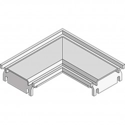 I-Drain - Příslušenství Rohový spojovací diel roštu, matný (ID000009C3)