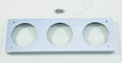 IDEAL STANDARD - Archimodule Dištančný rámik na 3-otvorovú rozetu (83 mm x 249 mm) (10 mm), chróm (A963766AA)
