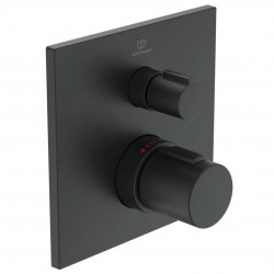 IDEAL STANDARD - CeraTherm Termostatická sprchová batéria pod omietku, čierna (A6956XG)