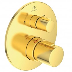 IDEAL STANDARD - CeraTherm Termostatická vaňová batéria pod omietku, Brushed Gold (A5814A2)