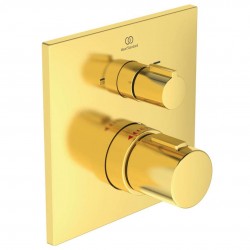 IDEAL STANDARD - CeraTherm Termostatická vaňová batéria pod omietku, Brushed Gold (A7522A2)