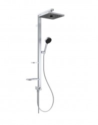 IDEAL STANDARD - CeraTwist ALU+ Sprchový set bez baterie, 26x26 cm, 2 proudy, stříbrná (BE213SI)