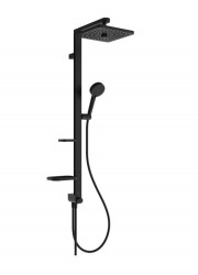 IDEAL STANDARD - CeraTwist ALU+ Sprchový set bez batérie, 26x26 cm, 2 prúdy, hodvábna čierna (BE213XG)