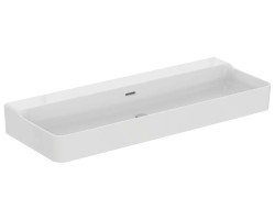 IDEAL STANDARD - Conca Ceram Dvojumývadlo, 120x45 cm, s prepadom, bez otvoru na batérie, biela (T380501)
