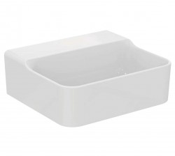 IDEAL STANDARD - Conca Ceram Umývadielko, 40x35 cm, bez prepadu, bez otvoru na batériu, biela (T387501)