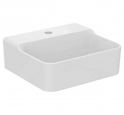 IDEAL STANDARD - Conca Ceram Umývadielko na dosku, 40x35 cm, bez prepadu, otvor na batériu, biela (T387801)