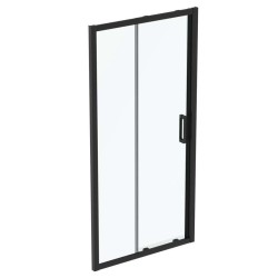 IDEAL STANDARD - Connect 2 Posuvné sprchové dvere, dvojdielne, 110 cm, čierna/číre sklo (K9275V3)