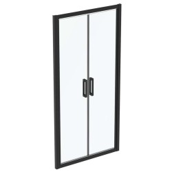 IDEAL STANDARD - Connect 2 Sprchové dvere 100 cm, čierna/číre sklo (K9296V3)