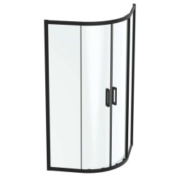 IDEAL STANDARD - Connect 2 Sprchový kút, 100x100 cm, čierna/číre sklo (K9252V3)